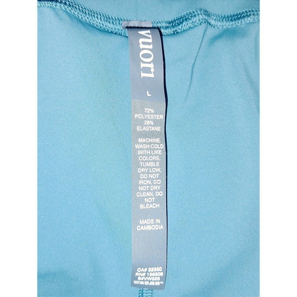Vuori Daily Leggings Teal Tidal Blue Second Skin Softness Breathable Fit Size L - Picture 10 of 10
